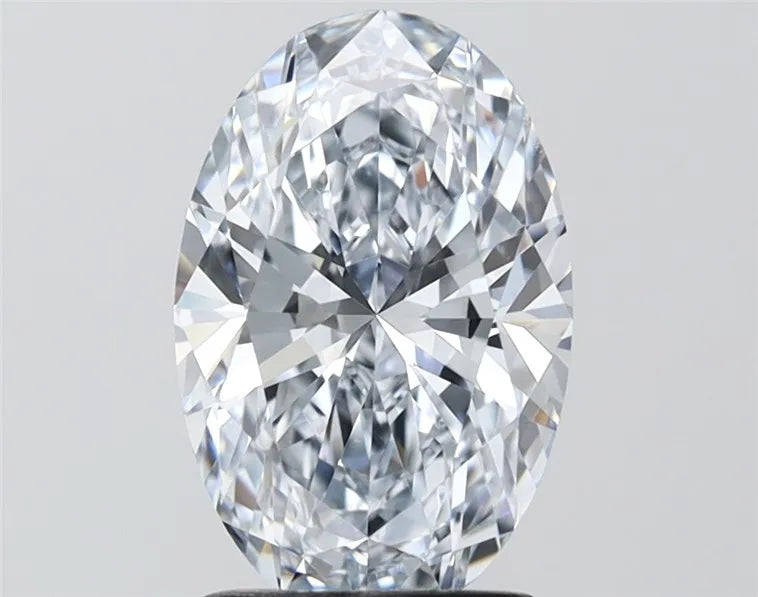 2.05ct oval lab grown diamond (colour g, clarity if, igi certified)