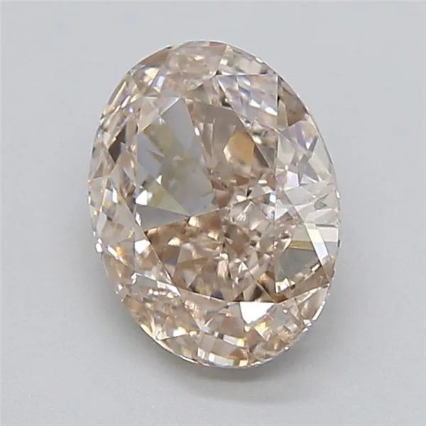 2.05ct Oval Lab Grown Diamond (Colour Very Light Brown, Clarity VS1, IGI Certified)