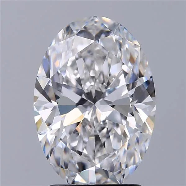 2.06ct oval lab grown diamond (colour d, clarity vvs1, igi certified)
