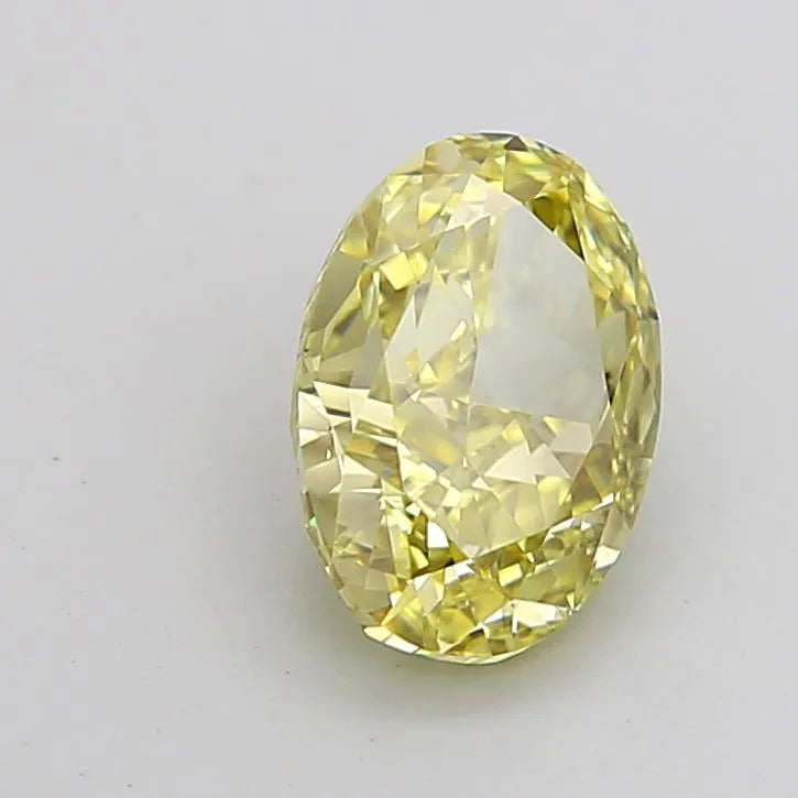 2.08ct Oval Lab Grown Diamond (Colour Fancy Intense Yellow, Clarity VS1, IGI Certified)