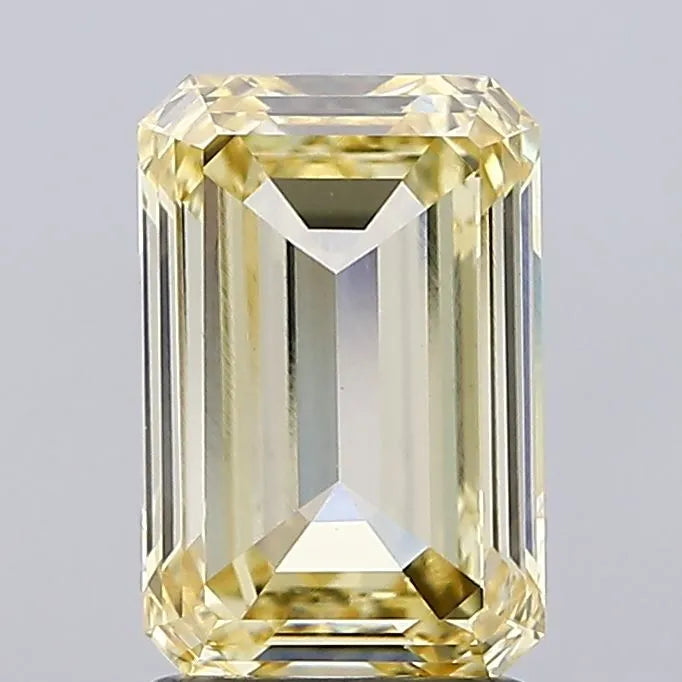 2.09ct emerald lab grown diamond (colour fancy yellow, clarity vvs2, igi certified)