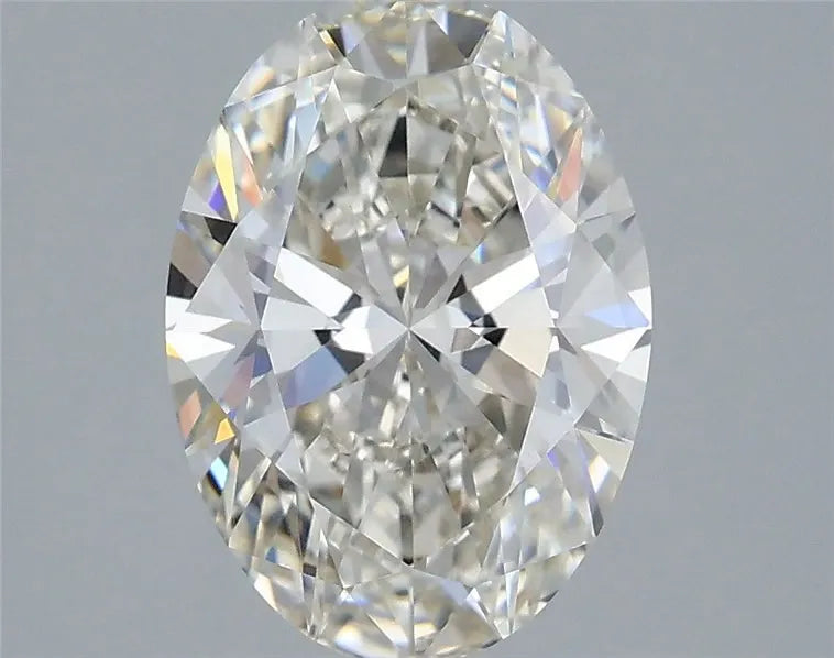 2.10ct oval lab grown diamond (colour h, clarity vvs2, igi certified)