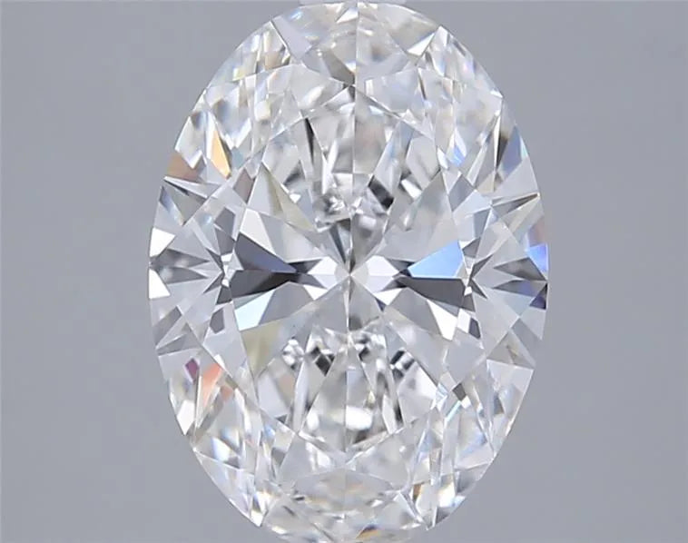 2.52ct oval lab grown diamond (colour f, clarity vvs2, igi certified)