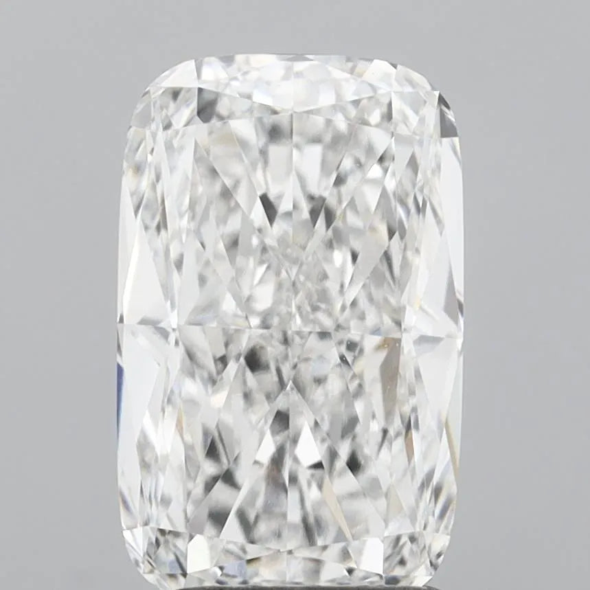 2.56ct cushion modified lab grown diamond (colour f, clarity vvs1, igi certified)