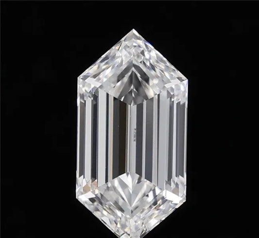 2.59ct Hexagonal Lab Grown Diamond (Colour E, Clarity VVS1, IGI Certified)