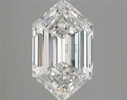2.81ct Hexagonal Lab Grown Diamond (Colour E, Clarity VVS2, IGI Certified)