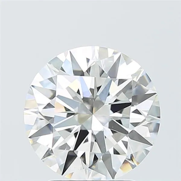 2.83ct round lab grown diamond (colour f, clarity vvs2, cut id, igi certified)