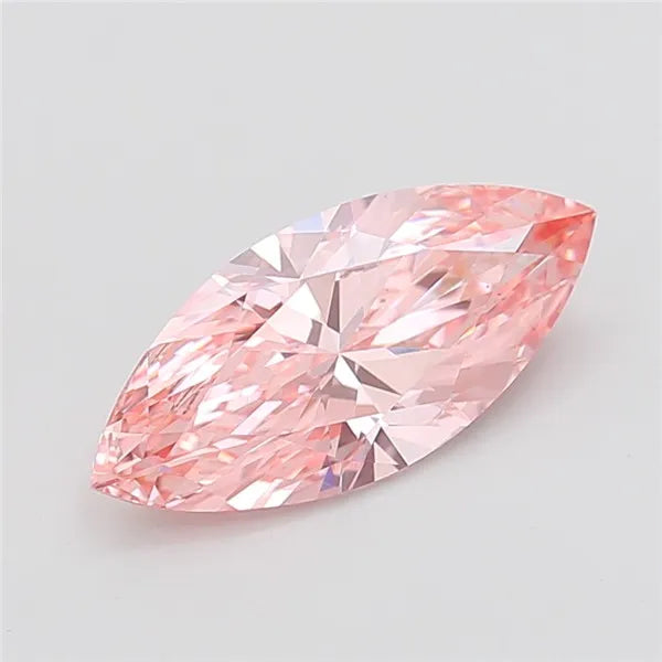 3.00ct marquise lab grown diamond (colour fancy vivid pink, clarity vs2, igi certified)