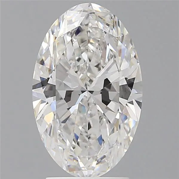 3.00ct oval lab grown diamond (colour e, clarity vvs2, igi certified)