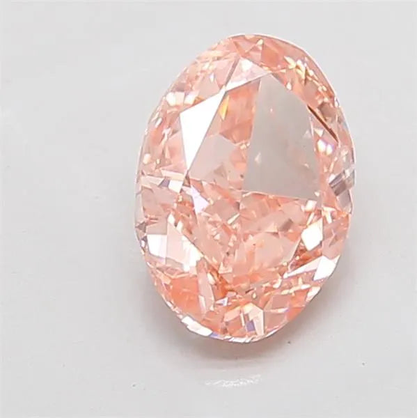 3.00ct oval lab grown diamond (colour fancy vivid pink, clarity vs1, igi certified)