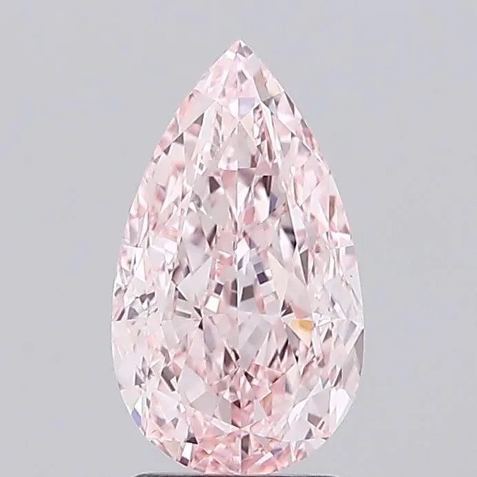 3.00ct pear lab grown diamond (colour fancy intense pink, clarity vvs2, igi certified)