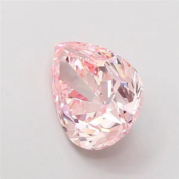 3.00ct pear lab grown diamond (colour fancy vivid pink, clarity vvs2, igi certified)