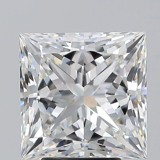 3.00ct Princess Lab Grown Diamond (Colour G, Clarity VVS2, IGI Certified)