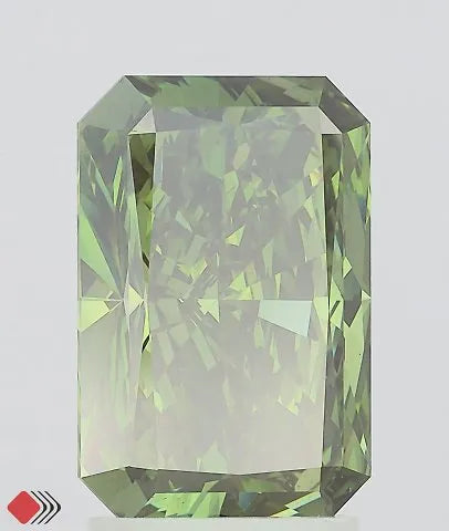 3.00ct Radiant Lab Grown Diamond (Colour Fancy Vivid Green, Clarity VS2, IGI Certified)
