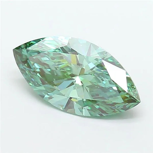 3.01ct Marquise Lab Grown Diamond (Colour Fancy Vivid Green, Clarity VS1, IGI Certified)