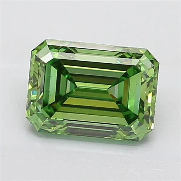3.02ct Emerald Lab Grown Diamond (Colour Fancy Vivid Green, Clarity VS2, IGI Certified)