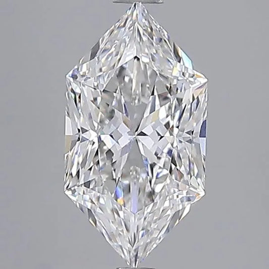 3.03ct Hexagonal Lab Grown Diamond (Colour E, Clarity VVS2, IGI Certified)