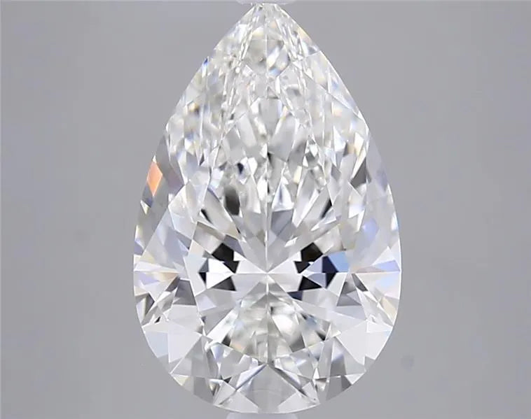 3.03ct pear lab grown diamond (colour f, clarity vvs2, igi certified)