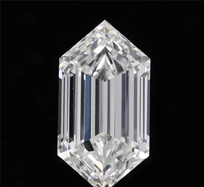 3.04ct hexagonal lab grown diamond (colour e, clarity vvs2, igi certified)