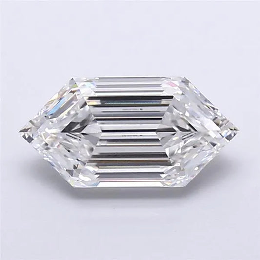 3.05ct Hexagonal Lab Grown Diamond (Colour D, Clarity VVS2, IGI Certified)