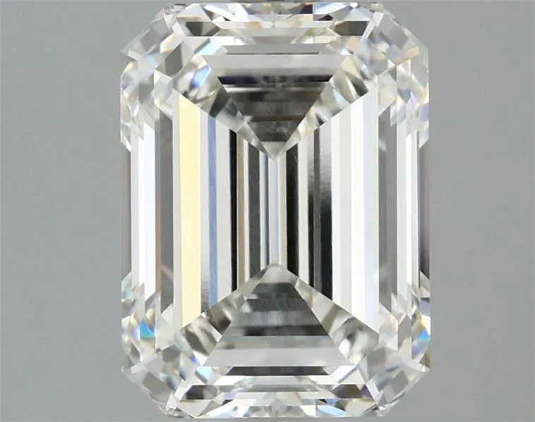 3.08ct emerald lab grown diamond (colour f, clarity vvs2, igi certified)