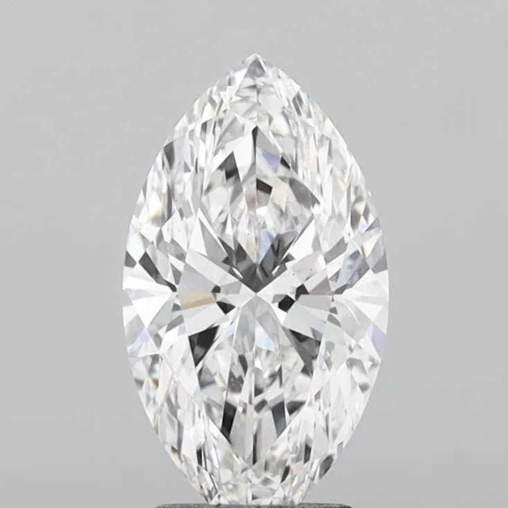 3.08ct marquise lab grown diamond (colour f, clarity vs2, igi certified)