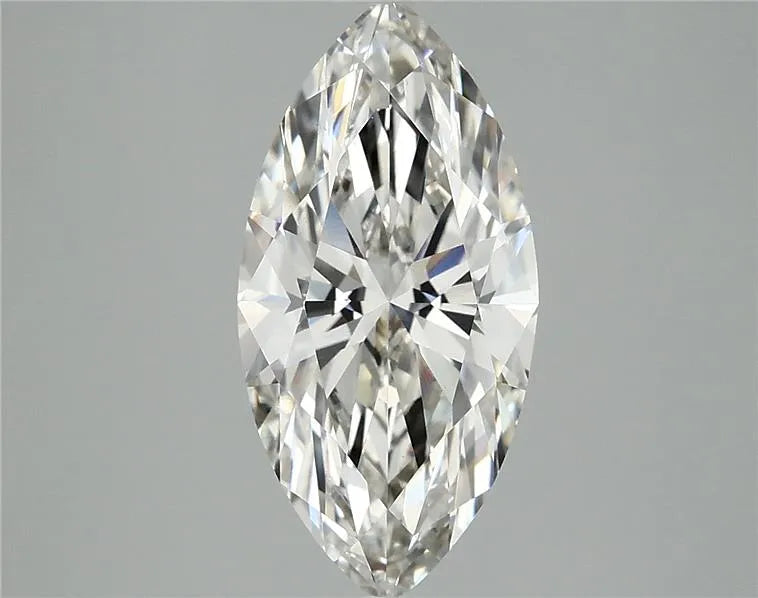 3.09ct marquise lab grown diamond (colour h, clarity vvs2, igi certified)