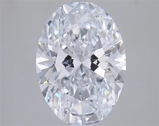 3.13ct Oval Lab Grown Diamond (Colour E, Clarity VVS1, IGI Certified)