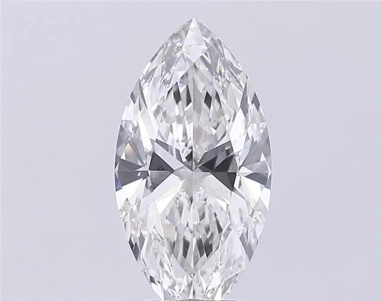 3.14ct marquise lab grown diamond (colour g, clarity vvs2, igi certified)