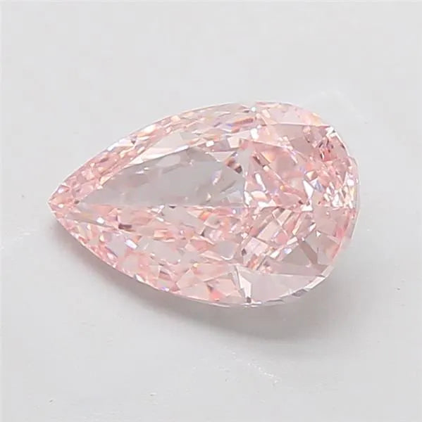 3.18ct pear lab grown diamond (colour fancy intense pink, clarity vvs2, igi certified)