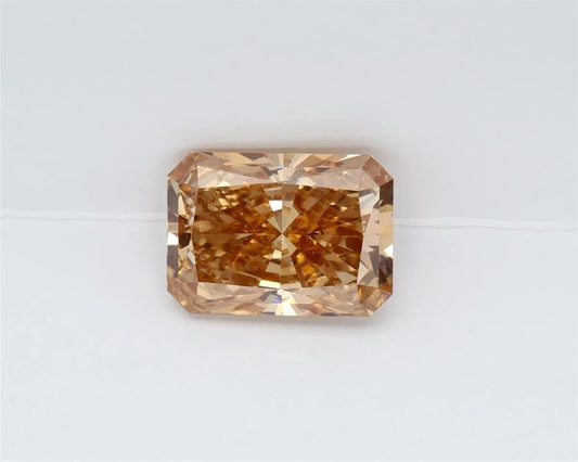 3.23ct Radiant Lab Grown Diamond (Colour Fancy Yellow Brown, Clarity VS1, IGI Certified)