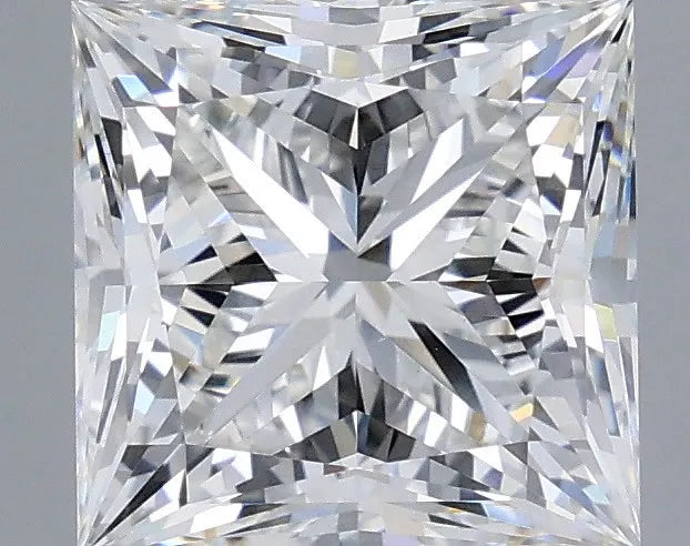 3.31ct princess lab grown diamond (colour f, clarity vvs2, igi certified)