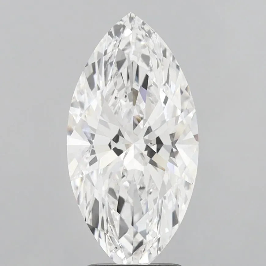3.50ct marquise lab grown diamond (colour e, clarity vvs1, igi certified)