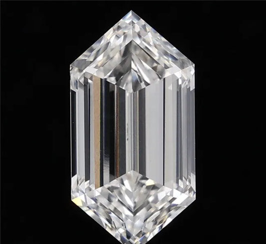 3.52ct Hexagonal Lab Grown Diamond (Colour E, Clarity VVS2, IGI Certified)