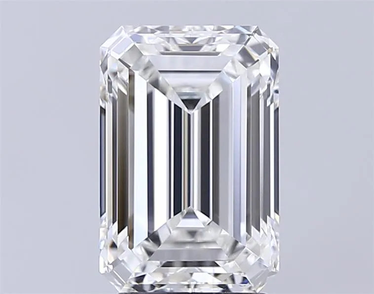 3.53ct emerald lab grown diamond (colour f, clarity vvs1, igi certified)
