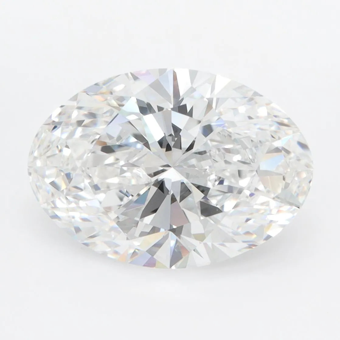 3.54ct oval lab grown diamond (colour f, clarity vvs1, igi certified)