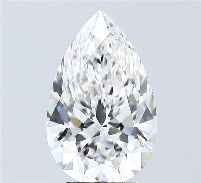 3.57ct Pear Lab Grown Diamond (Colour F, Clarity VVS2, IGI Certified)