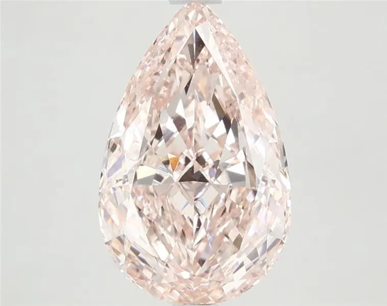 3.64ct pear lab grown diamond (colour fancy intense pink, clarity vvs2, igi certified)