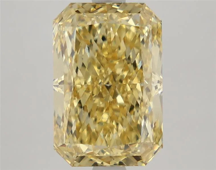 3.75ct radiant lab grown diamond (colour fancy intense yellow, clarity vvs1, igi certified)