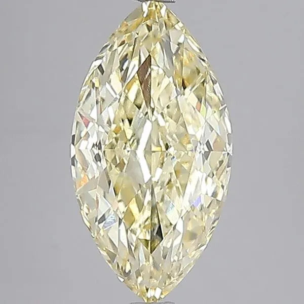 3.97ct marquise lab grown diamond (colour fancy yellow, clarity vvs2, igi certified)