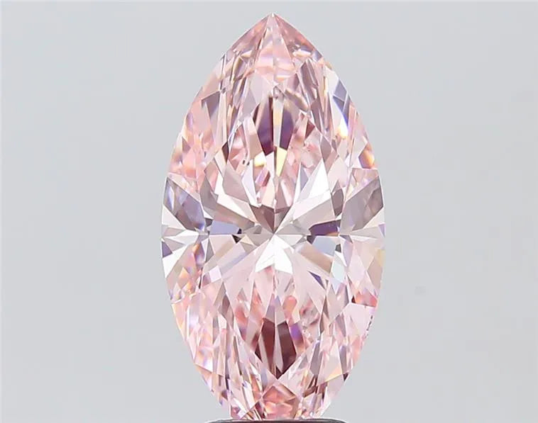 4.00ct marquise lab grown diamond (colour fancy intense pink, clarity vvs1, igi certified)