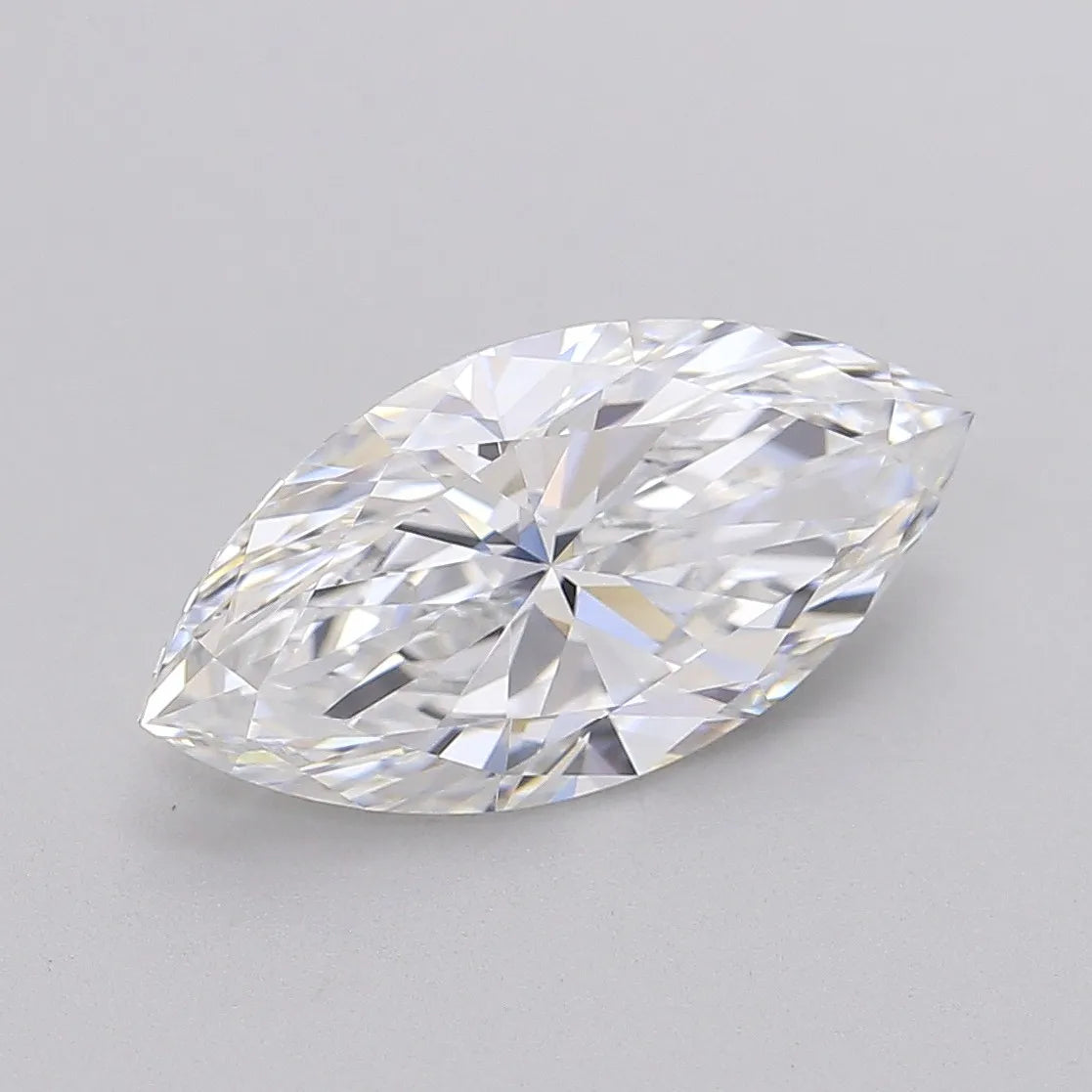 4.01ct marquise lab grown diamond (colour f, clarity vvs2, igi certified)