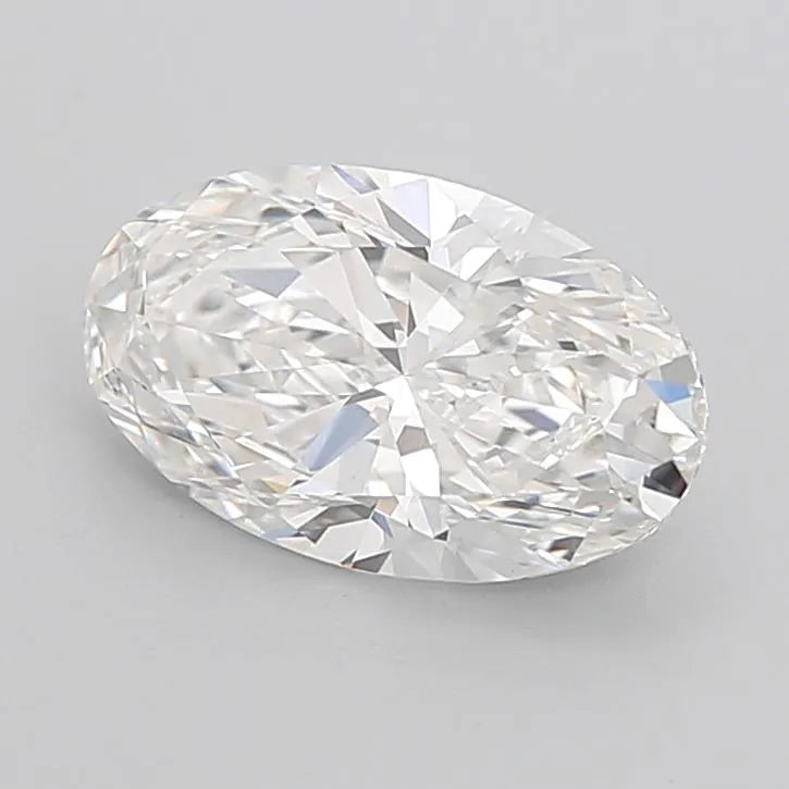 4.01ct oval lab grown diamond (colour f, clarity vvs2, igi certified)
