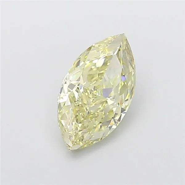 4.02ct marquise lab grown diamond (colour fancy light yellow, clarity vs1, igi certified)