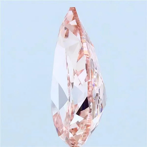 4.02ct pear lab grown diamond (colour fancy intense pink, clarity vvs2, igi certified)