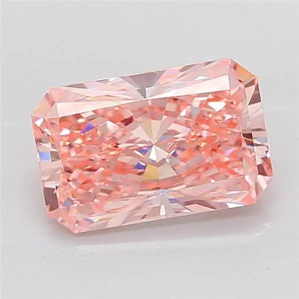 4.03ct radiant lab grown diamond (colour fancy vivid pink, clarity vs1, igi certified)