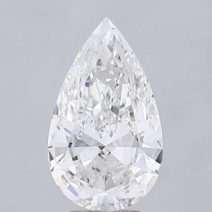 4.04ct pear lab grown diamond (colour f, clarity vs2, igi certified)