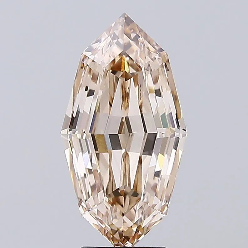 4.25ct other lab grown diamond (colour fancy light brown, clarity vs1, igi certified)