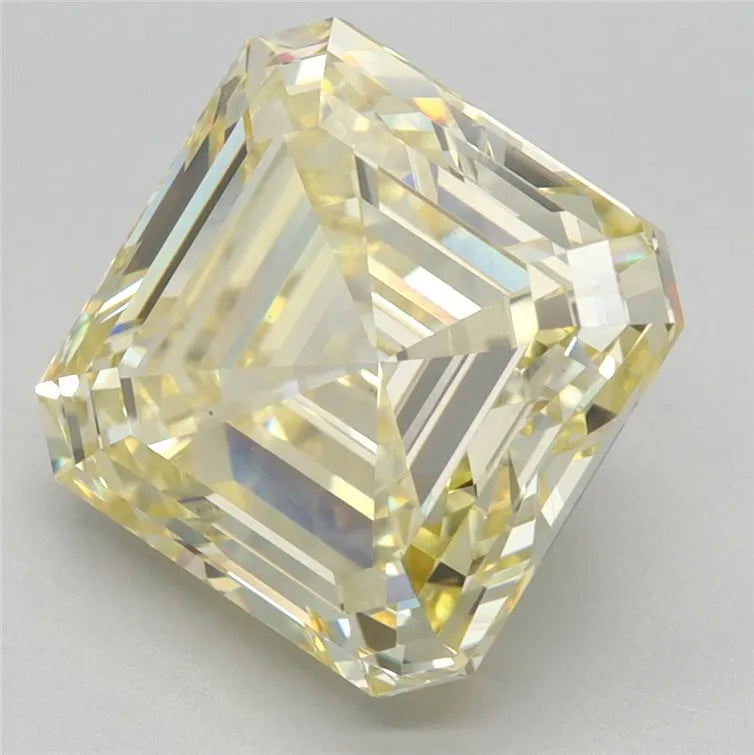 4.56ct asscher lab grown diamond (colour fancy intense yellow, clarity vs1, igi certified)