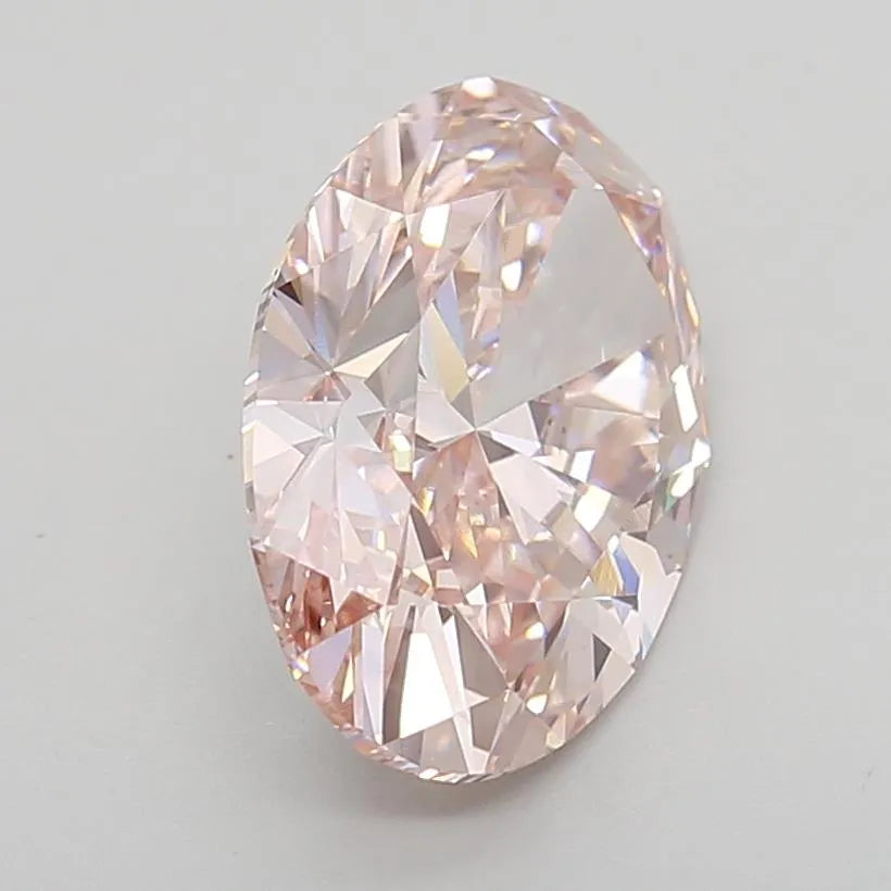 4.64ct Oval Lab Grown Diamond (Colour Fancy Intense Pink, Clarity VVS2, IGI Certified)